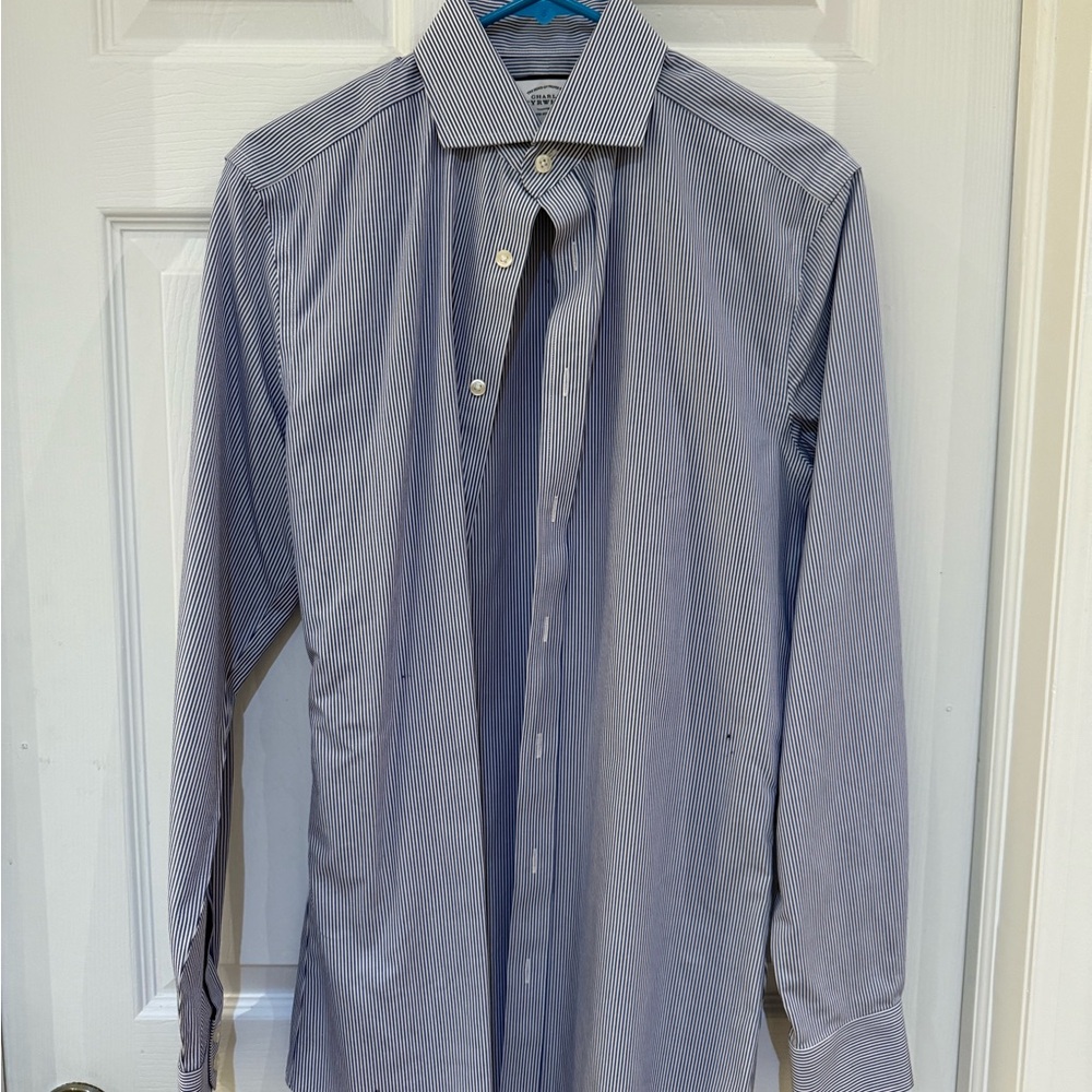 Charles Trywhitt Blue Striped Dress Shirt